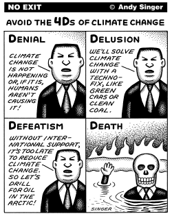 4DS OF CLIMATE CHANGE by Andy Singer