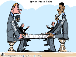 SYRIAN PEACE TALKS by Emad Hajjaj