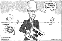 LOCAL-CA JERRY BROWN'S RAINY DAY FUND by Monte Wolverton