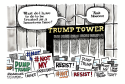 Trump visits NYC color by Jimmy Margulies, Politicalcartoons.com