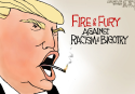 Trump Fire and Fury on Racism by Jeff Darcy, Cleveland.com