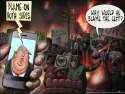 Charlottesville Trump Antifa Riot by Sean Delonas, CagleCartoons.com