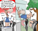 Dem Slavery Monument by Gary McCoy, Cagle Cartoons