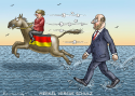 Merkel Versus Schulz by Marian Kamensky, Austria