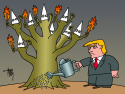 gardener Trump by Arend van Dam, politicalcartoons.com