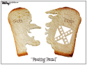 Breaking Bread by Bill Day, Cagle Cartoons