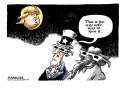 Trump eclipse color by Jimmy Margulies, Politicalcartoons.com