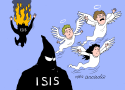 Isis al infierno by Arcadio Esquivel, La Prensa, Panama, www.caglecartoons.com