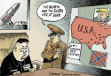 Fire and fury in the US by Patrick Chappatte, The International New York Times