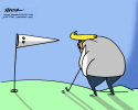 Trump plays the kkk by Rayma Suprani, CagleCartoons.com