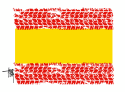 Barcelona Spanish flag by Arend van Dam, politicalcartoons.com