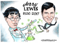 Jerry Lewis tribute COLOR by Dave Granlund, Politicalcartoons.com