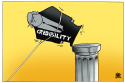 TRUMP CREDIBILITY, COLOR by Randy Bish, PoliticalCartoons.com
