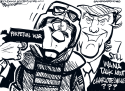 Trump distraction by Milt Priggee, www.miltpriggee.com