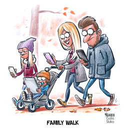 FAMILY WALK by Gatis Sluka