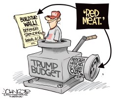 TRUMP'S RED MEAT BUDGET by John Cole