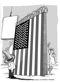 THE NEW WALL OF THE USA by Arcadio Esquivel
