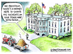 FARMERS AND TRADE WAR IMPACT by Dave Granlund
