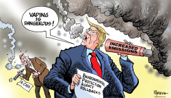 TRUMP AND VAPING by Paresh Nath