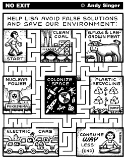 ENVIRONMENTAL TECHNOFIX MAZE by Andy Singer