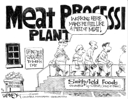 MEAT SHORTAGE (THAT'S WHAT SHE SAID) by John Darkow