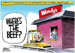 BEEF SHORTAGE by Dave Whamond