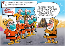 DISNEY REOPENING by Dave Whamond