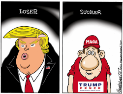 THE REAL SUCKER AND LOSER by Bob Englehart