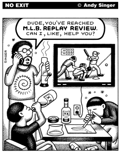 MAJOR LEAGUE BASEBALL REPLAY REVIEW by Andy Singer