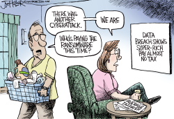 RICH AND TAXES by Joe Heller