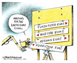 EVACUATION SIGNS by Dave Granlund