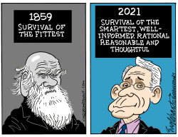 SURVIVAL OF THE SMARTEST by Bob Englehart
