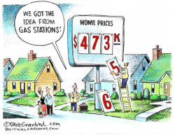 HOME PRICES RISING by Dave Granlund