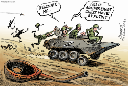 RUSSIANS IN RETREAT by Patrick Chappatte