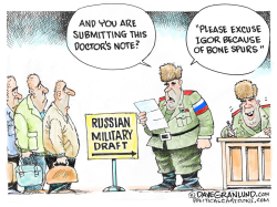 RUSSIAN MILITARY DRAFT by Dave Granlund