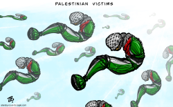 PALESTINIAN VICTIMS  by Emad Hajjaj