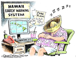 HAWAII WARNING FAIL by Dave Granlund