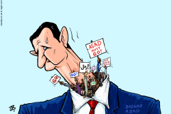 NEW PROTESTS IN SYRIA  by Emad Hajjaj