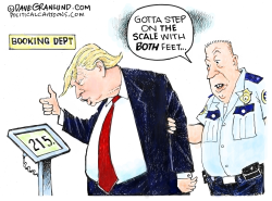 TRUMP CLAIMS HE'S 215 LBS by Dave Granlund
