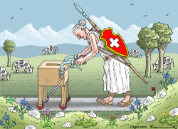 HELVETIA TIRED OF VOTING by Marian Kamensky