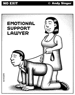 EMOTIONAL SUPPORT LAWYER by Andy Singer