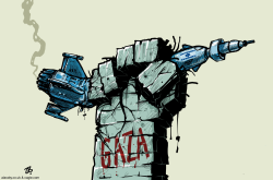 GAZA .. THE LAST WALL  by Emad Hajjaj