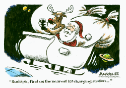 SANTA'S ELECTRIC VEHICLE SLEIGH by Jimmy Margulies