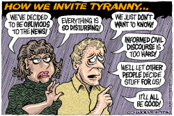 HOW WE INVITE TYRANNY by Monte Wolverton