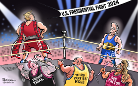 US PRESIDENTIAL FIGHT by Paresh Nath