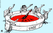 UNSC & GAZA  by Emad Hajjaj