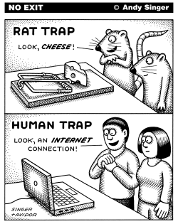 RAT TRAP HUMAN TRAP by Andy Singer