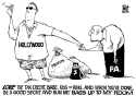 LOCAL- PA FILM TAX CREDIT, B/W by Randy Bish, PoliticalCartoons.com