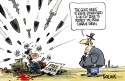No-fly zone over Libya by Peter Broelman, Australia