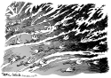 Tsunami Flowers by Daryl Cagle, CagleCartoons.com